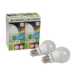 หลอด LED หลอดไฟ LED NAGAS ECO BULB 5 วัตต์ E27 DAYLIGHT แพ็ก 2 ชิ้น