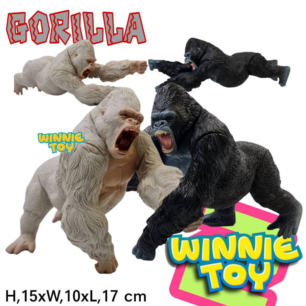 โมเดล ซอร์ฟ ไวนิว soft vinly กอริล่า แรมเพจ 3 แบบ winnietoysจ