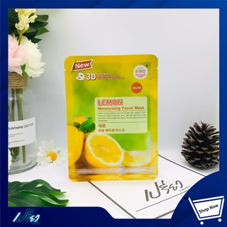 belov lemon natural 3d facial mask JI006Ls 38 ml.อีสสกิน 3Dมาส์ค S-เลม่อน(ใหม่) JI006LS 38 มล. 1 ซอง