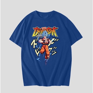 T-shirt เสื้อยืด พิมพ์ลายอนิเมะดราก้อนบอล Son GOKU BEASTPUNK สําหรับผู้ชาย S-5XL