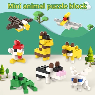 Mini Building Block / ของเล่นบีบอัด / อาคารสำนักงาน สัตว์