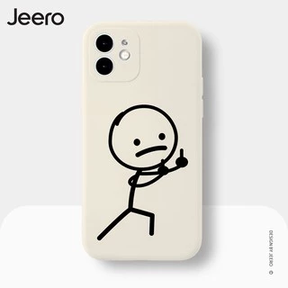 JEERO เคสคู่ เคสไอโฟน คู่รัก ขอบเหลี่ยมกันกระแทกซิลิโคนนุ่มการ์ตูนน่ารักตลก อนิเมะ เคสโทรศัพท์ Compatible for iPhone 17 Air 16 15 14 13 12 11 Pro Max SE 2020 X XR XS 8 7 Plus พลัส XYY1296