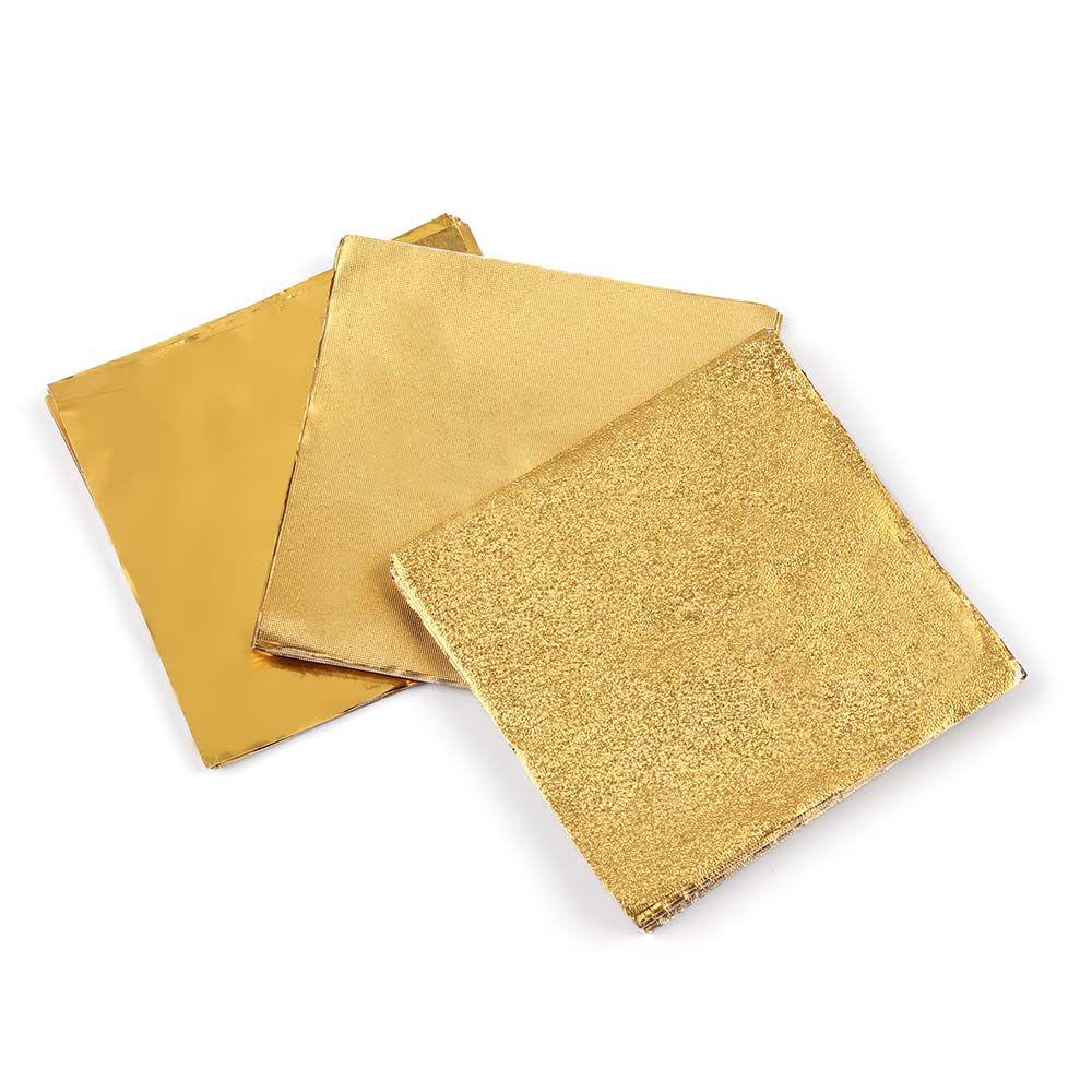BUBBLE กระดาษฟอยล์อลูมิเนียม สีทอง สําหรับห่อคุกกี้ ช็อคโกแลต ลูกอม 100 ชิ้น ต่อแพ็ค - รูปที่ 6