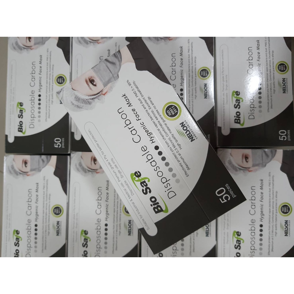 ไบโอเซฟ คาร์บอน กันฝุ่น PM2.5 หนา 4 ชั้น