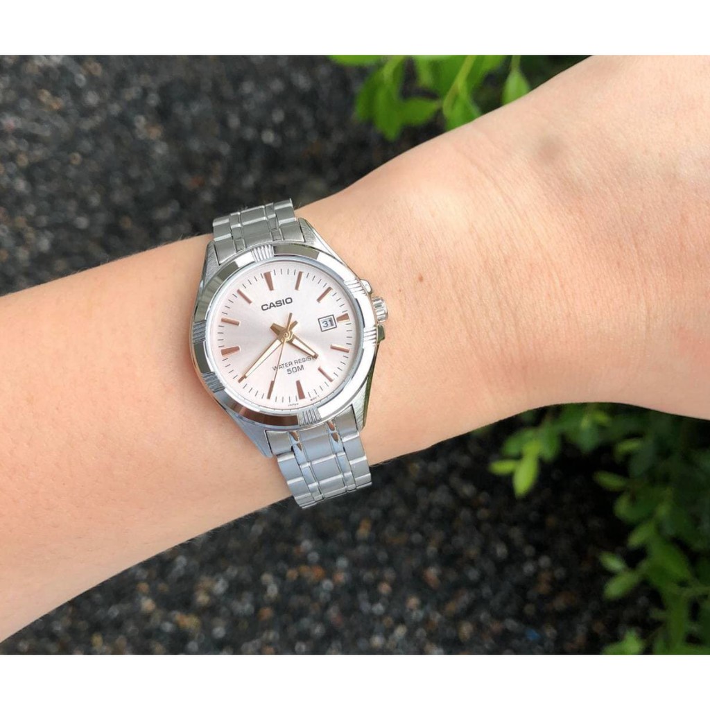 casio ของแท้ประกันศูนย์ นาฬิกาคาสิโอ ผู้หญิง รุ่น LTP-1308D / SMILEYTIME ขายแต่ของแท้ ประกันศูนย์cmg/c-thong