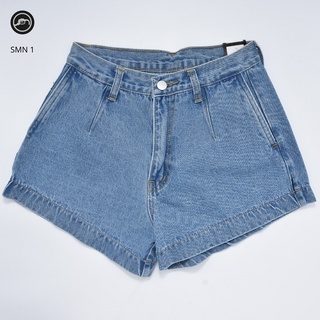 SMN1 SMN3 กางเกงยีนส์ ขาสั้น ผู้หญิง Woman Lady Denim Shorts (Gasoline &amp; Garage) ปั๊มน้ำมันแก๊สโซลีน (SMN)