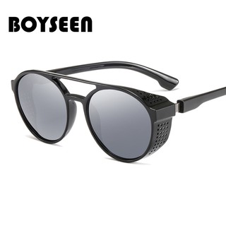 BOYSEEN แว่นตากันแดดแฟชั่นใหม่ Retro Punk Trend แว่นตา UV400 Night Vision