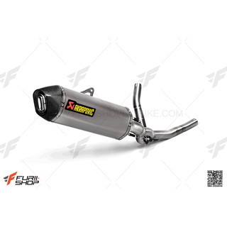 ท่อ AKRAPOVIC NEW SHAPE TITANIUM SLIP-ON FOR SUZUKI V-STROM650 17-20 FuriiShop