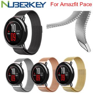 For Xiaomi Huami Amazfit Pace Strap 22mm Metal Stainless Steel Strap Milanese Loop Magnetic Strap For Amazfit Stratos 2