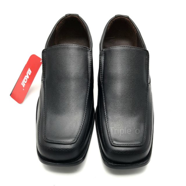 BAOJI คัชชูหนังแบบสวม หัวตัด BJ3375 สีดำ ไซส์ 39-47
