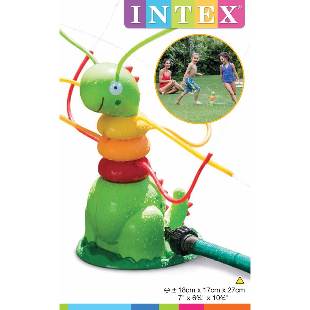 INTEX สปริงเกอร์ สปริงเกอร์ตั๊กแตน ตั๊กแตนฉีดน้ำ ตั๊กแตนพ่นน้ำ FRIENDLY CATERPILLAR SPRAYER รุ่น 56599