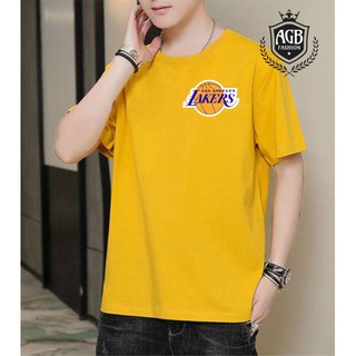 Los Angeles Lakers NBA Basketball La Lakers Tshirt for men Cottonเสื้อยืด