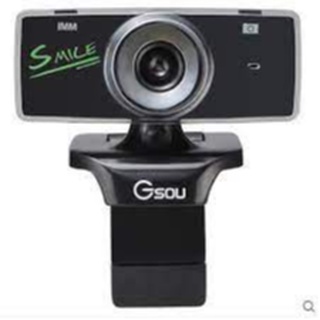 กล้อง HD Web cam (web camera) 8 ล้านพิกเซล Gsou B18S (มีไมโครโฟนในตัว) กล้องติดจอคอมพิวเตอร์ สีดำ