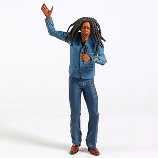 (กรุงเทพ) Bob Marley บ๊อบ มาร์เลย์  Legends Jamaica Singer นักต่อสู้เพื่อประชาธิปไตย PVC Figure สูง 18 cm