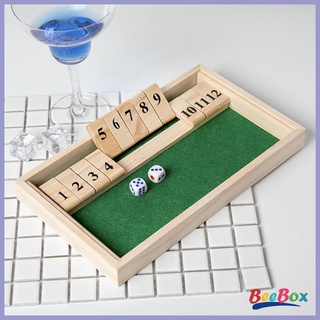 [New Year Promotion] Shut The Box Dice Board Game Dices Game Set for Pub Bar Party Game