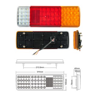 J101s08 LORRY 1TON 3TON ไฟท้าย LED hino daihatsu ud 12V หรือ 24V สําหรับ 1 ชิ้น