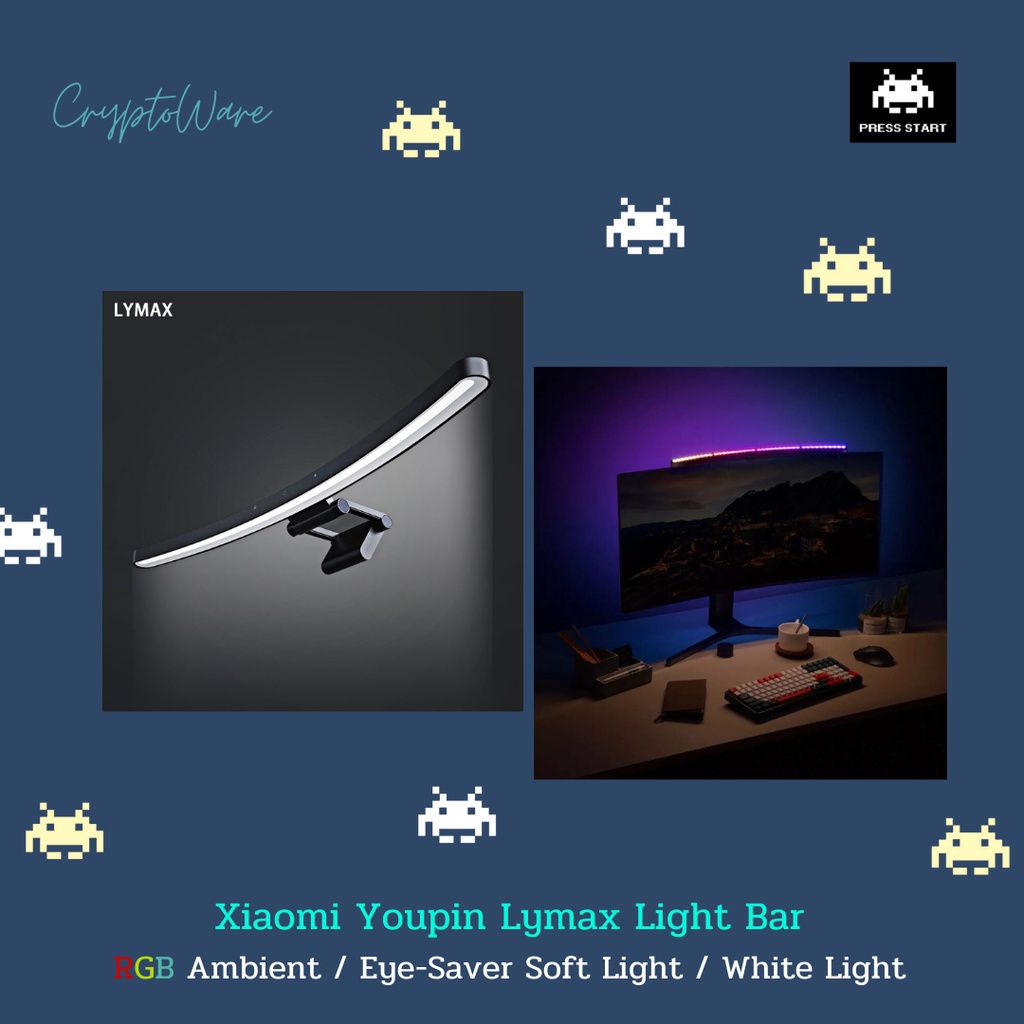[พร้อมส่ง จากไทย] Xiaomi Youpin Lymax Pro Light Bar LED / RGB / Soft light ถนอมสายตา + Remote contro