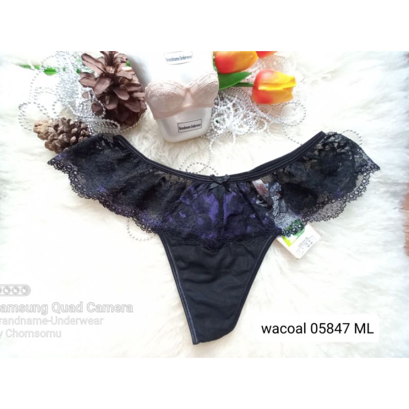 Wacoal Glam Size XS,S,M,L ชุดชั้นใน/กางเกงชั้นในทรงจีสตริง(G-string) 05847