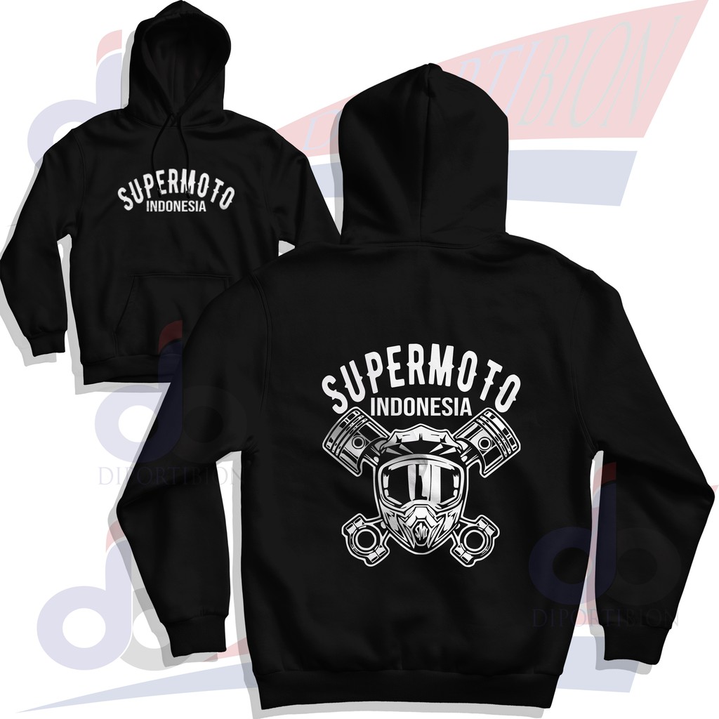 SUPERMOTO INDONESIA HOODIE / SUPERMOTO INDONESIA GRAPHIC HOODIE JUMPER / SUPERMOTO HOODIE