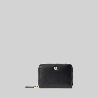 Polo Ralph Lauren-Lauren WALLET Smooth Leather Continental Wallet กระเป๋าสตางค์ รุ่น WALRSLG0G220077 สี 001 BLACK