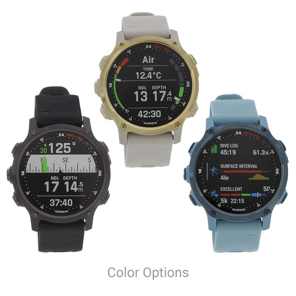 Garmin Descent mk2s/MK2i Stainless Steel with Silicone Band ออกกำลังได้