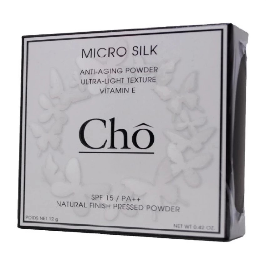 CHO12 แป้ง Cho แป้งโช แป้งไมโครซิลค์ แป้งพัฟหน้าเด็ก เนื้อใยไหม(1ตลับ)