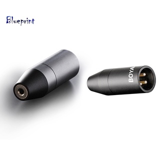 bpboya 3 - pin xlr male to 3 . 5 mm jack trs female อะแดปเตอร์แปลงสายเคเบิ้ลเสียงไมโครโฟน