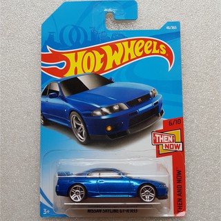 hot wheels nissan skyline gt-r r33 สีน้ำเงิน