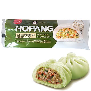 พร้อมส่ง 삼립호빵 야채 ซาลาเปาเกาหลีใส้ผักรวม Samlip Vegetable Steamed Bun 255g