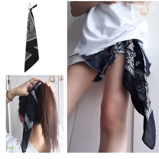 Han สายรัดข้อมือพวงกุญแจผ้ายีนส์พิมพ์ลายดอกไม้สไตล์พังก์ร็อกวินเทจแบบ Unisex