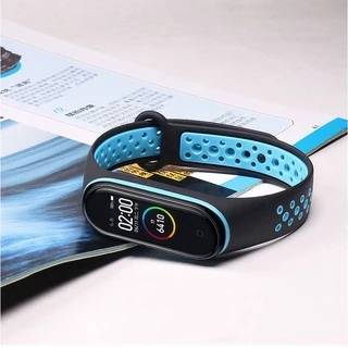 สายรัด Mi Band 3 4 5 6 7 8 9 10 สายซิลิโคนสีคู่ Sports Band