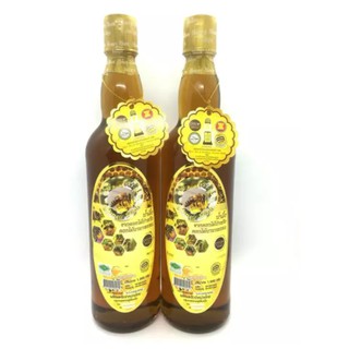 น้ำผึ้งแท้ ฮันนี่มูน แบบเซ็ตคู่ 2 ขวด ผลิตภัณฑ์น้ำผึ้งฟาร์มโยธินดีเด่นปี 2559 + OTOP 5 ดาว