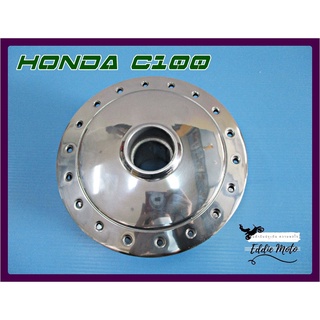 HONDA C100 FRONT WHEEL HUB "CHROME"  // ดุมล้อหน้าC100 ปัดเงา สินค้าคุณภาพดี งานสวย