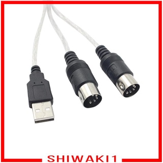 MIDI to USB Interface Cable Cord Converter PC to Music Keyboard Instrument