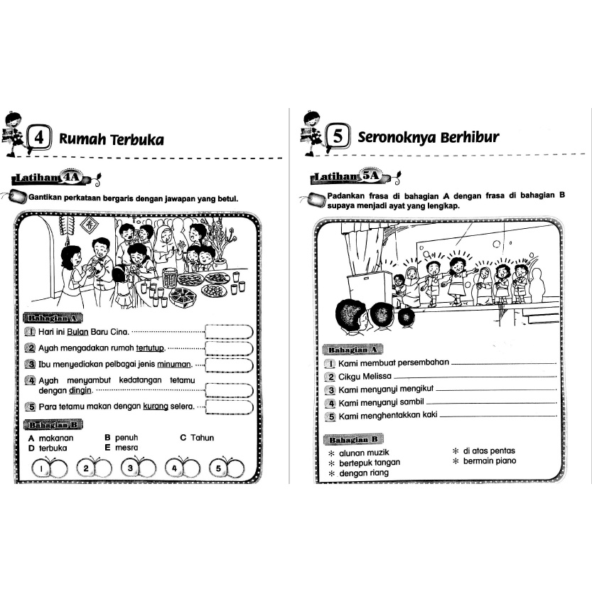 (045) TRAINING FOR YEARS 1-3 (WORDS OF JOINT NAMES, HUBUNG WORDS, CHANGE NAMES, DIRECTION WORDS, QUE