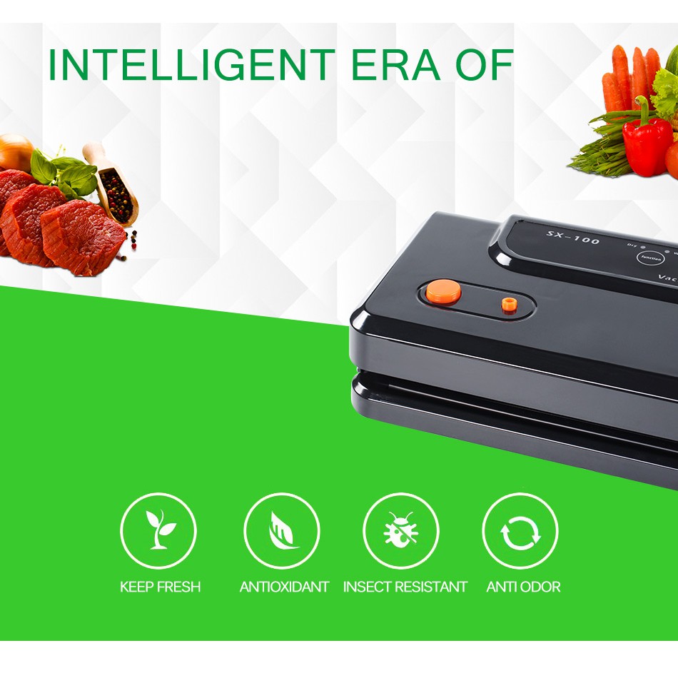 เครื่องซีลสูญญากาศ ปิดปากถุง Vacuum Sealer XINBAOLONG รุ่น SX100 พร้อม