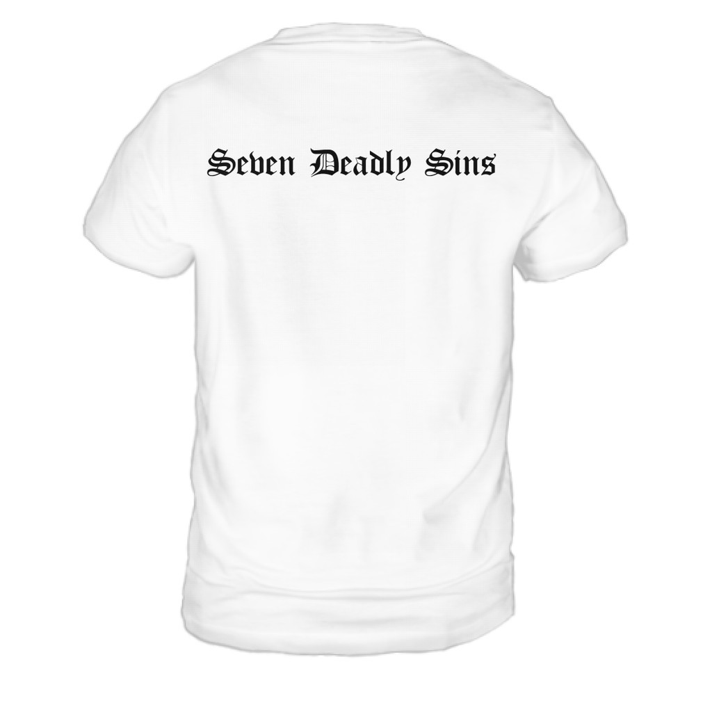เสื้อยืด7บาป  7 Deadly sins สีขาว