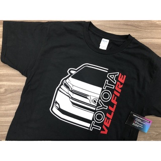 [COD] {พร้อมส่ง เสื้อยืดผ้าฝ้าย 100% พิมพ์ลาย Toyota Vellfire Front T6409 พลัสไซซ์ พลัสไซซ์ สําหรับผู้ชาย ไซซ์ XS-6