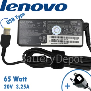 Lenovo Adapter ของแท้ Lenovo ThinkPad Edge E431 E440 E531 E540 E550 E550c E560 E560p 65w USB สายชาร์จ Lenovo อะแดปเตอร์