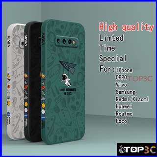 เคส Samsung S10 เคส Samsung S10 plus S10 lite S9 plus S9 A91 S21 fe S21 plus S20 fe S20 plus S20 Ultra S21 Ultra Master Edition เคสโทรศัพท์มือถือ ลาย nasa TKR สําหรับ