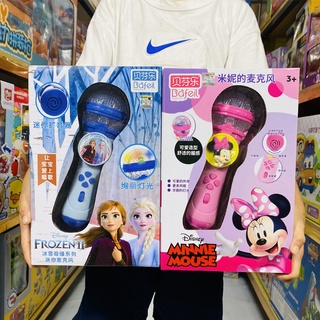 Disney Frozen ไมโครโฟนไร้สาย สําหรับเด็ก ไมโครโฟนแช่แข็ง ของเล่นร้องเพลง สําหรับเด็ก