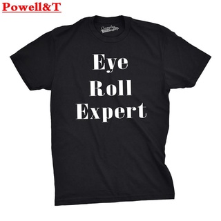 【HLM】เสื้อยืด ผ้าฝ้าย พิมพ์ลาย hort Eye Roll Expert Funny s I df31ew6W90067 สําหรับผู้ชาย