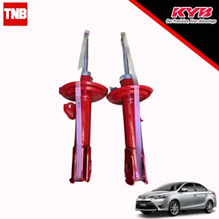 KYB โช๊คอัพ Toyota Vios Yaris (1.2) โตโยต้า วีออส เจน3 ยาริส ปี 2013-2019 Kayaba Super Red