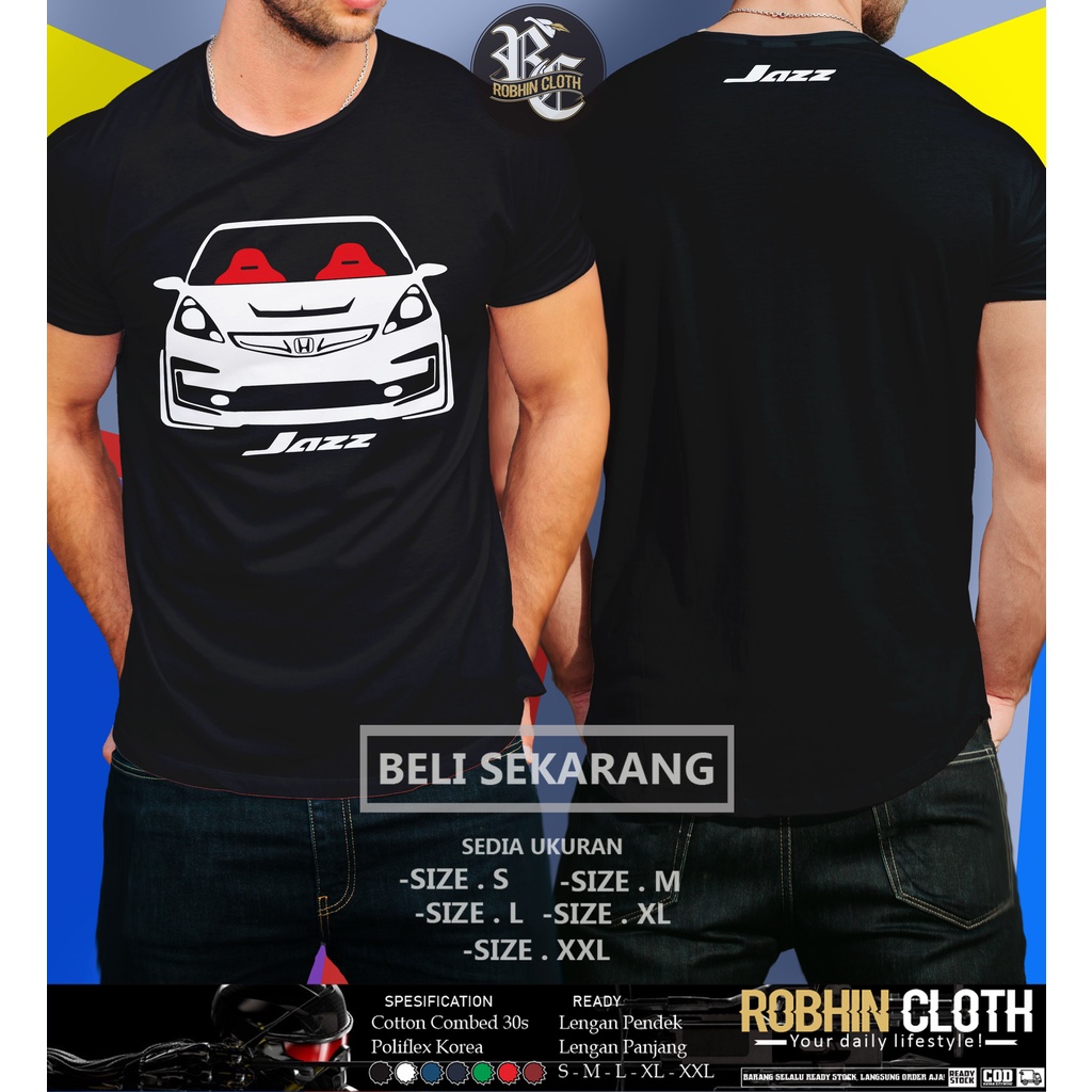 เสื้อยืดรถยนต์ Honda Jazz GE8 v2 เสื้อผ้ายานยนต์