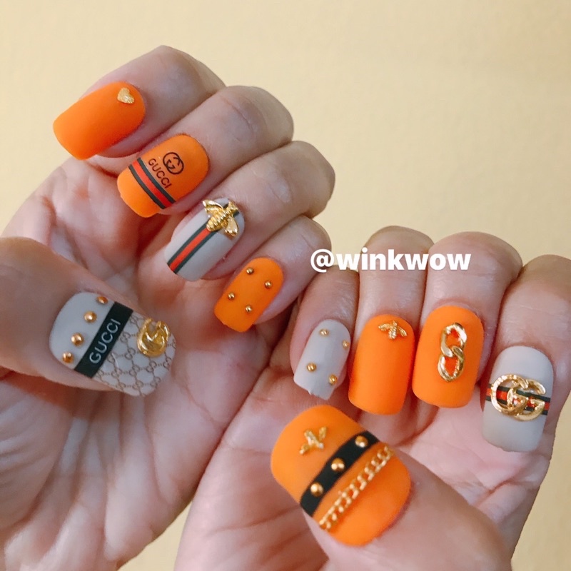 🔥อุปกรณ์ของติดเล็บ GG LV CC Dior โลโก้แต่งเล็บ โลโก้แบรนด์ - รูปที่ 2