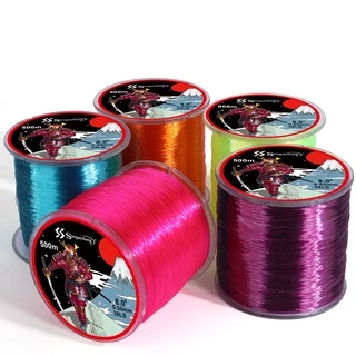 Sougayilang สายตกปลาไนลอน 500 เมตรสายตกปลา สายตกปลาสำหรับตกปลาน้ำจืด 7LB-38LB