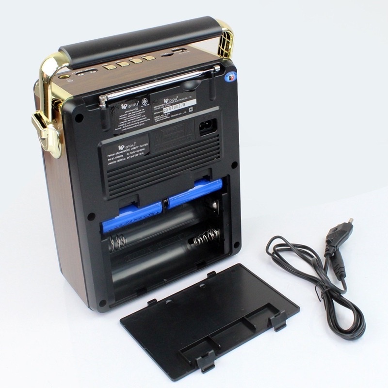 วิทยุ IP-860 ฟังได้ทั้ง Bluetooth FM/AM/เล่นUSBได้/SD/MP-3/ รุ่น Portable-karaoke-box-microphone-radio-fm-usb-01d-K3