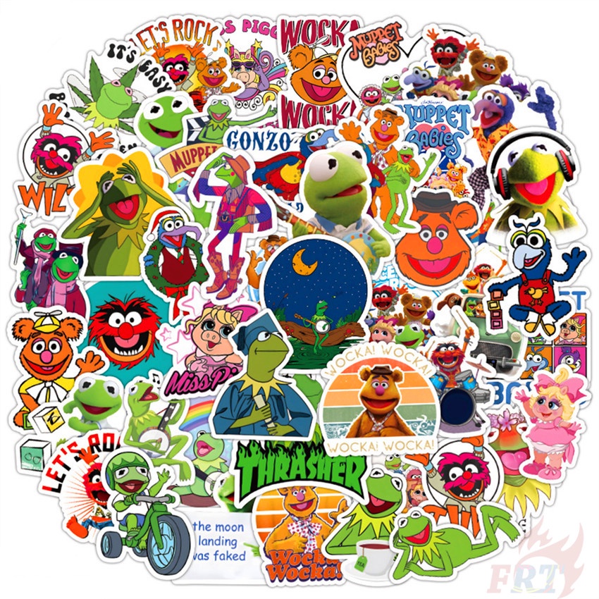 ❉ สติกเกอร์ the Muppets Series 01 Kermit the Frog สําหรับตกแต่ง ❉ สติกเกอร์ Doodle แฟชั่น สําหรับตกแต่งกระเป๋าเดินทาง แล็ปท็อป สเก็ตบอร์ด DIY 50 ชิ้น/ชุด