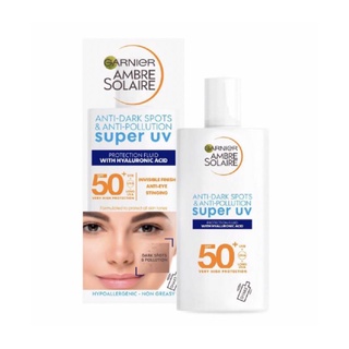 Garnier Ambre Solaire Ultra-Light Sensitive Sun Protection Face Fluid SPF50+ 40ml.