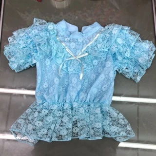 เสื้อลูกไม้เด็ก เสื้อรัชกาลที่ 5เด็ก ชุดไทยร.5 ชุดไทยเด็ก